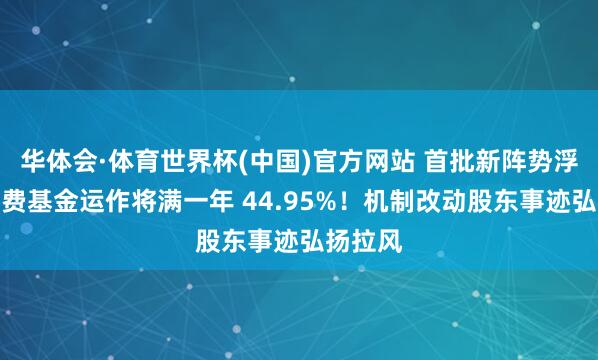 华体会·体育世界杯(中国)官方网站 首批新阵势浮动处置费基金运作将满一年 44.95%！机制改动股东事迹弘扬拉风