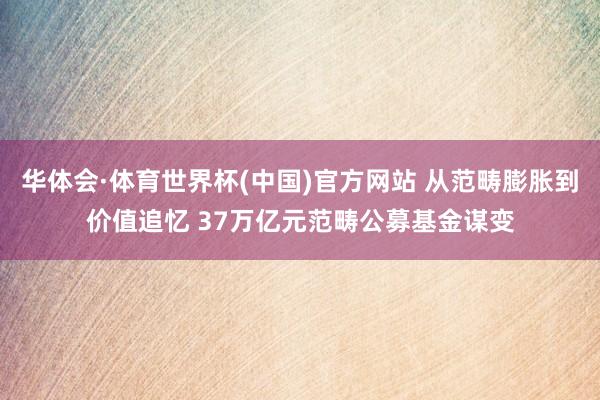 华体会·体育世界杯(中国)官方网站 从范畴膨胀到价值追忆 37万亿元范畴公募基金谋变