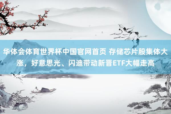 华体会体育世界杯中国官网首页 存储芯片股集体大涨,好意思光、闪迪带动新晋ETF大幅走高