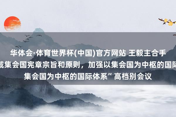 华体会·体育世界杯(中国)官方网站 王毅主合手集会国安答理“爱戴集会国宪章宗旨和原则，加强以集会国为中枢的国际体系”高档别会议
