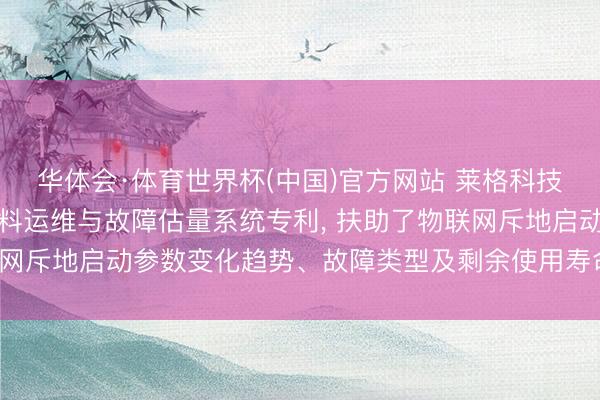 华体会·体育世界杯(中国)官方网站 莱格科技央求智能物联网斥地资料运维与故障估量系统专利， 扶助了物联网斥地启动参数变化趋势、故障类型及剩余使用寿命估量的精度