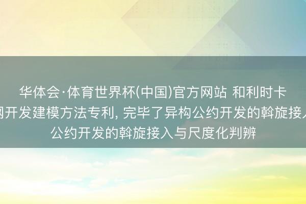 华体会·体育世界杯(中国)官方网站 和利时卡优倍恳求物联网开发建模方法专利, 完毕了异构公约开发的斡旋接入与尺度化判辨
